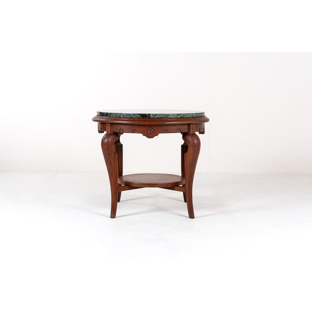 Vintage Side Table with Marble Top For Sale - Image 13 of 13
