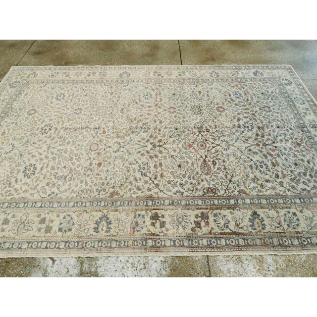 Textile Galerie Shabab Collection Mid-20th Century Turkish Sivas Carpet For Sale - Image 7 of 9