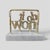 Vintage Do It Now Marble and Brass Mail Paper Holder Desk Accessory For Sale - Image 4 of 6