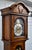 Ridgeway Oak Grandfather Clock Jacobean Style Barley Twist Tempus Fugit For Sale - Image 9 of 18