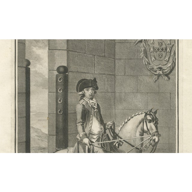 Paper Gaspar Fróis Machado, Equestrian Training Horsemanship, 1790, Engraving, Set of 3 For Sale - Image 7 of 15