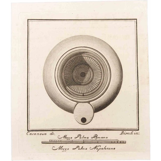 Oil lamp is an etching realized by luigi biondi (1776-1839). The etching belongs to the print suite “antiquities of...