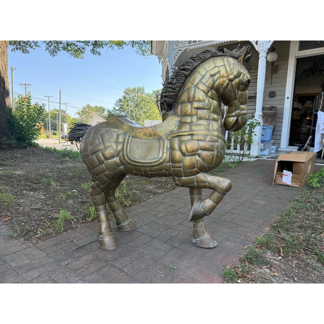Copper 1970s Monumental Sergio Bustamonte Horse For Sale - Image 8 of 12