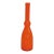 Orange Art Glass Vase Elongated Cylindrical Neck Mid Century Modern Style 4923b For Sale
