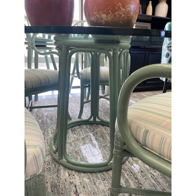 Set of 4 McGuire Coastal Chairs For Sale - Image 12 of 16