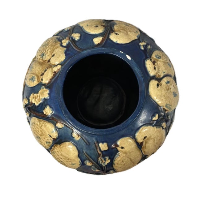 "Love Birds" Ceramic Pottery Vase by Muncie Pottery For Sale - Image 10 of 12