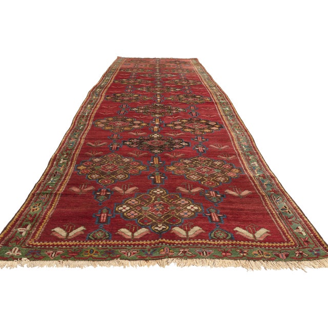 Tribal Late 19th Century Caucasian Karabagh Rug, 04'07 X 14'07 For Sale - Image 3 of 10