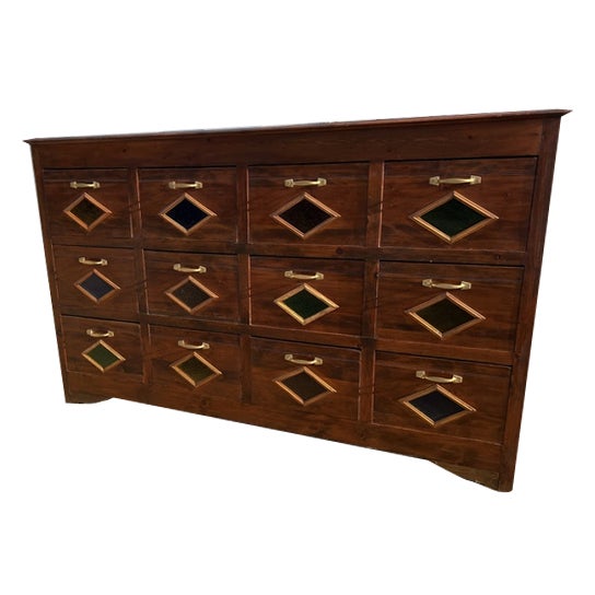 Shop Furniture in Larch Wood, 1890s For Sale