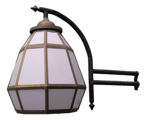 Vintage Brass Octagonal Wall Lantern, 1960