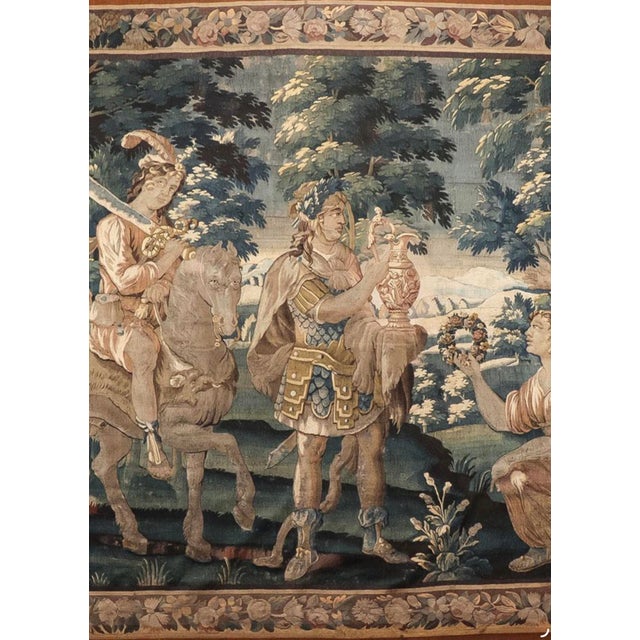 Impressive 17th Century Flemish Historical Tapestry For Sale - Image 10 of 15