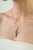 Contemporary 2.17 Ct Natural Emerald Channel Set Cross Pendant in Sterling Silver For Sale - Image 6 of 12