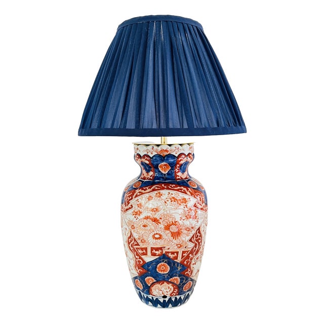 Antique Japanese Imari Lamp, 1959 For Sale