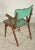 Armchair with Solid Wood Frame and Green Leatherette Seat, Italy, 1960s For Sale - Image 3 of 6