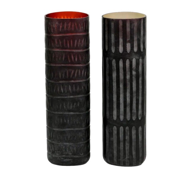 Abstract Sergio Constantini, Large Murano Abstract Hand Blown Arcade Glass Sculpture Marcello Panza Vase For Sale - Image 3 of 12