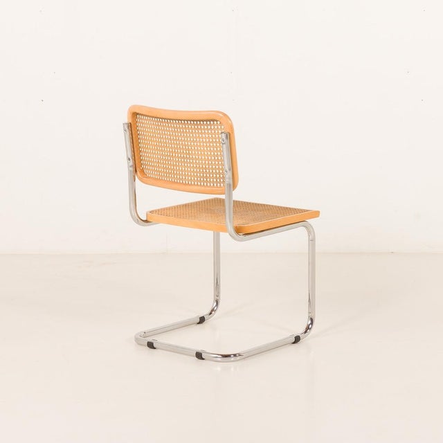 Wood Vintage Italian Cesca Chair from Marcel Breuer, 1980s For Sale - Image 7 of 16