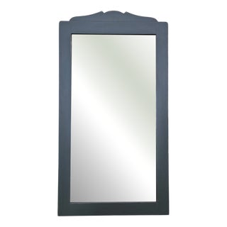 Lacquered Wood Wall Mirror For Sale