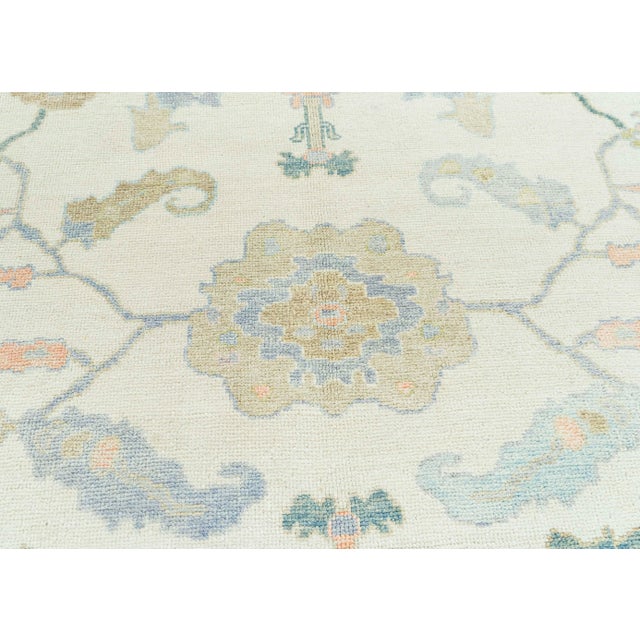 Contemporary Turkish Oushak Rug 8'5" x 10'7" For Sale - Image 3 of 4