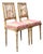 Vintage Swedish Chippendale Gilt Wood Side Chairs - Pair For Sale