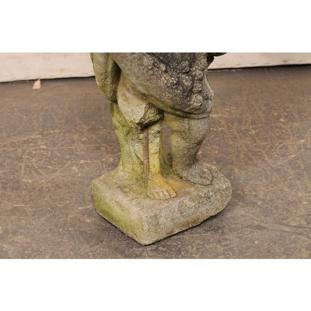 Mid 20th Century French Cast-Stone "Bambine" Garden Statue For Sale - Image 11 of 11