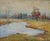 Antique Autumn Landscape Oil Painting, Ukrainian Soviet Art, 1979 80-100 For Sale