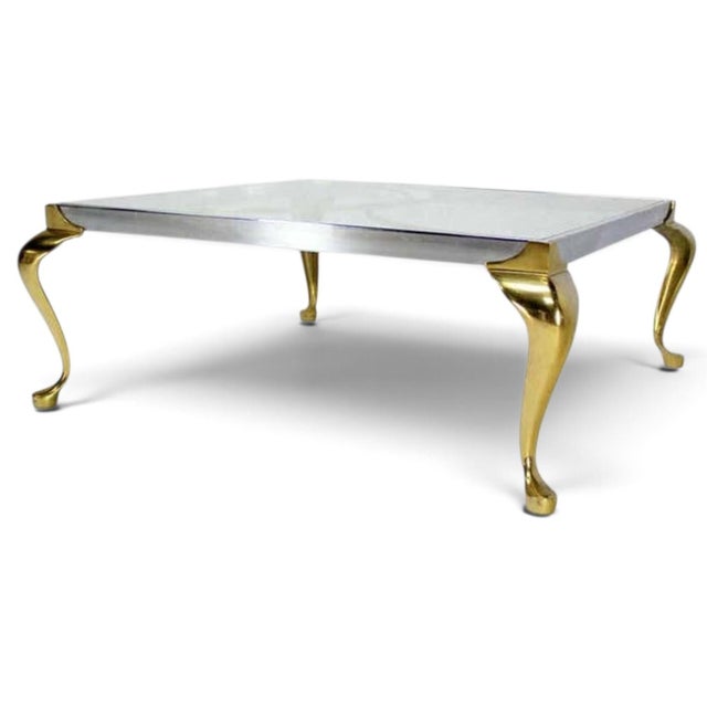 Transparent Elevate Your Living Space With This Striking 1970s Hollywood Regency Square Coffee Table. For Sale - Image 8 of 9