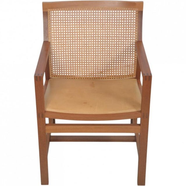Vintage King Armchairs in Mahogany by Rud Thygsen, 1980s, Set of 6 For Sale - Image 9 of 18