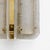 Metal Curved Clear Ribbed Murano Glass and Brass Wall Sconces, 2000, Set of 2 For Sale - Image 7 of 9