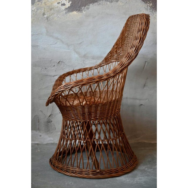 Bohemian Rattan Children's Armchair For Sale - Image 9 of 13