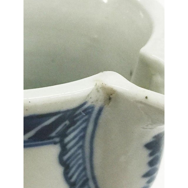 18th Century Chinese Kangxi Blue and White Porcelain and Silver Jug, 1662-1722 For Sale - Image 10 of 11