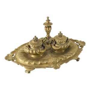 French Renaissance Style Inkwell Desk Set