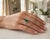 Metal Natural Emerald 2.19cts & Diamond 0.13cts Ring in 18k Gold For Sale - Image 7 of 8