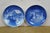 Late 20th Century 13pc Bing & Grondahl B&g Denmark Copenhagen Cobalt Blue Christmas Plates For Sale - Image 12 of 14