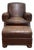 Leather Chair With Matching Ottoman For Sale