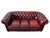 Maroon Chesterfield Sofa in Leather For Sale - Image 8 of 12