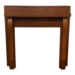 Vintage Rustic Empire Style Solid Oak Fireplace Mantel