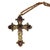 Victorian Renaissance Revival Austro-Hungarian Gothic Cross Necklace With Garnets For Sale - Image 3 of 6