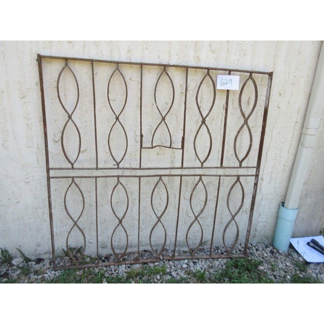 Victorian Antique Victorian Iron Architectural Salvage Door For Sale - Image 3 of 7