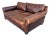 Restoration Hardware Lancaster Luxe Depth Brompton Sofa in Cocoa Leather For Sale