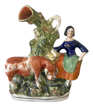 Antique Victorian Staffordshire Flatback Figure, 1860