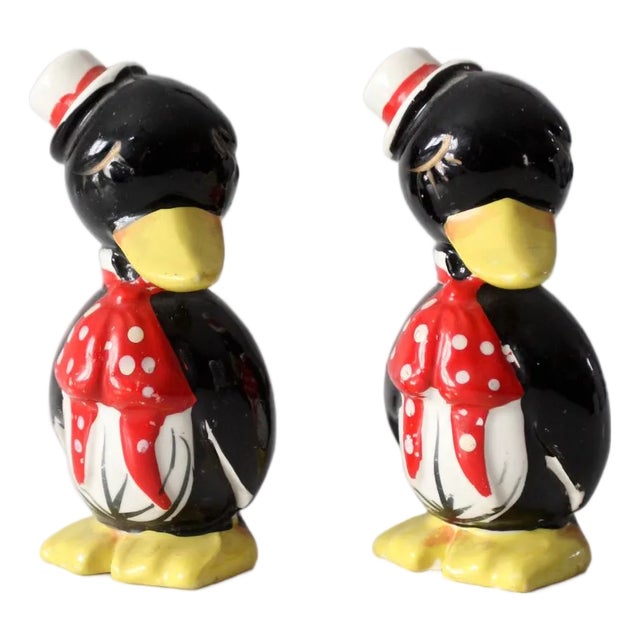 Mid 20th Century Mid-Century Penguin Salt & Pepper Shakers Set For Sale