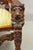 Brown Late 20th Century Renaissance Gothic Style Large Figural Lion Carved Wood Paw Feet Throne Chair For Sale - Image 8 of 12