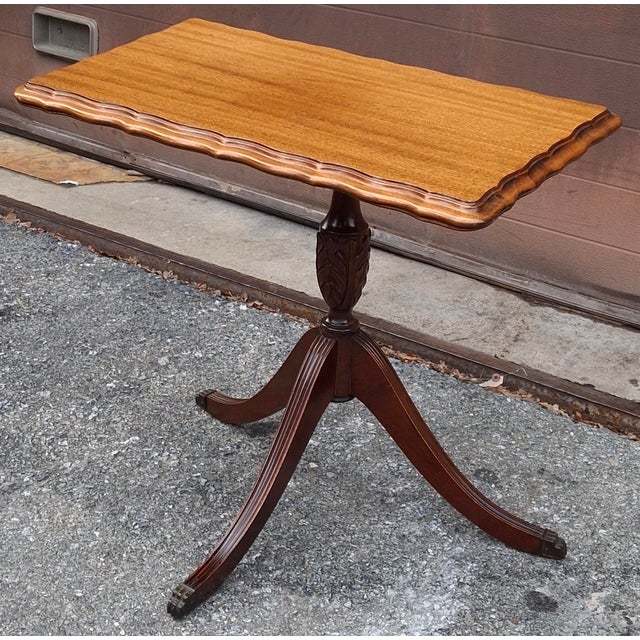 Early 19th Century 19th Century English Regency Mahogany Pedestal Supper or Occasional Table For Sale - Image 5 of 10
