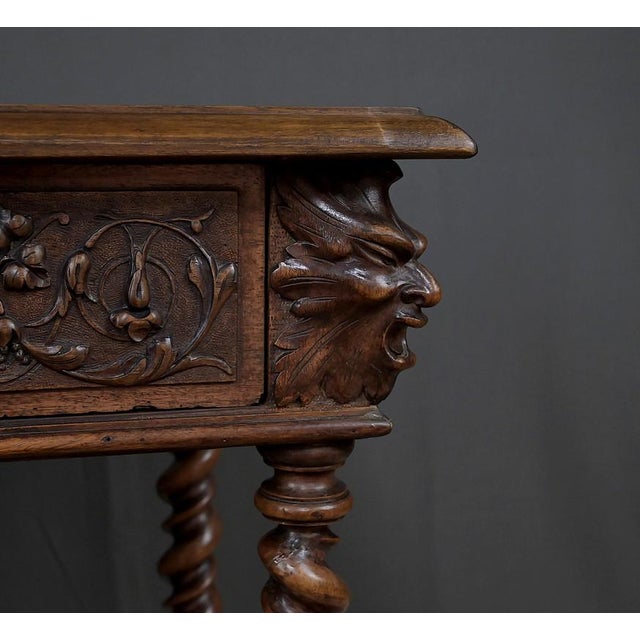 Henri II Walnut Writing Desk, 19th Century For Sale - Image 12 of 18