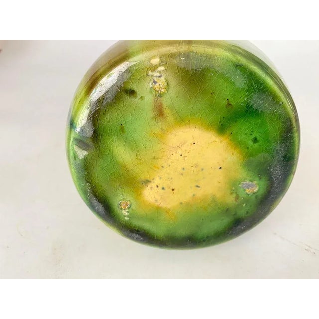 Antique French Vase in Glazed Earthenware For Sale - Image 4 of 8