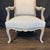 French 19th Century Updated Painted Louis XV Armchairs or Fauteuils -a Pair For Sale - Image 3 of 13