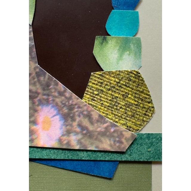 "Petal 5" Original Mixed-Media Collage on Paper by Zac Woodiel For Sale In Little Rock - Image 6 of 10