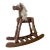 Vintage Handmade Wooden Miniature Classic Rocking Horse Toy For Sale