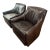 Pair of Henredon Leather Swivel Chairs- Upholstery Collection For Sale