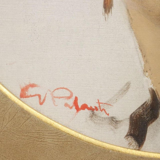 Textile Joseph Palanti, Untitled, Oil on Canvas, Framed For Sale - Image 7 of 11