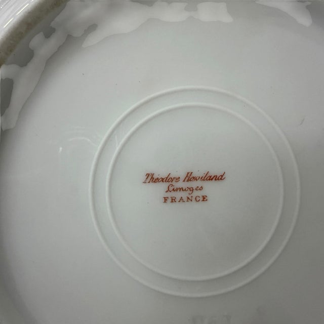 French Vintage Theodore Haviland Limoges France Varenne Salad Plates - Set of 5 For Sale - Image 3 of 4